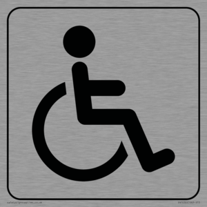 DV1030: disabled toilet symbol - toilet door sign