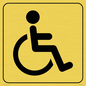 DV1030: disabled toilet symbol - toilet door sign