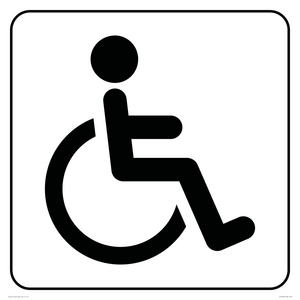 DV1030: disabled toilet symbol - toilet door sign