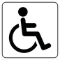 DV1030: disabled toilet symbol - toilet door sign