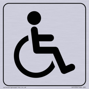 DV1030: disabled toilet symbol - toilet door sign
