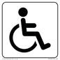 DV1030: disabled toilet symbol - toilet door sign