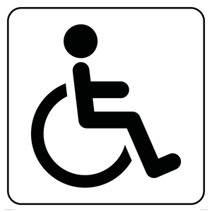 DV1030: disabled toilet symbol - toilet door sign