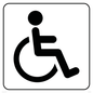 DV1030: disabled toilet symbol - toilet door sign