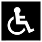 DV1031: disabled toilet symbol - toilet door sign