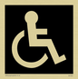 DV1031: disabled toilet symbol - toilet door sign