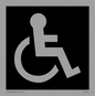 DV1031: disabled toilet symbol - toilet door sign