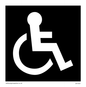 DV1031: disabled toilet symbol - toilet door sign