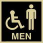 DV1033: men - toilet door sign