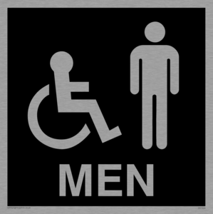 DV1033: men - toilet door sign