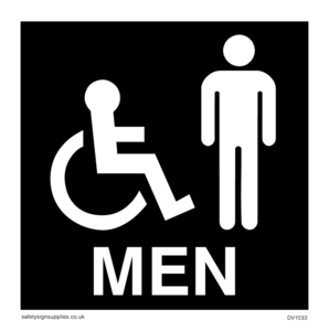 DV1033: men - toilet door sign