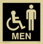 DV1033: men - toilet door sign