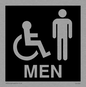 DV1033: men - toilet door sign