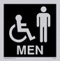 DV1033: men - toilet door sign