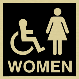 DV1035: women - toilet door sign