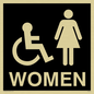 DV1035: women - toilet door sign
