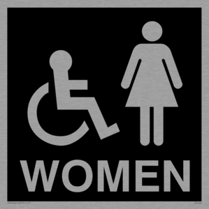 DV1035: women - toilet door sign