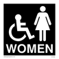 DV1035: women - toilet door sign