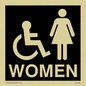 DV1035: women - toilet door sign