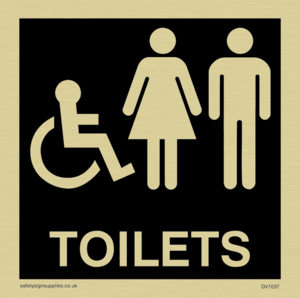 DV1037: toilets - door sign