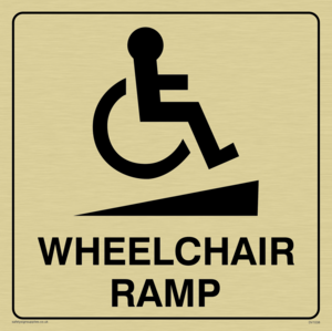 DV1038: wheelchair ramp disability sign