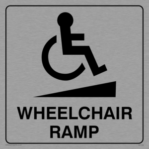 DV1038: wheelchair ramp disability sign