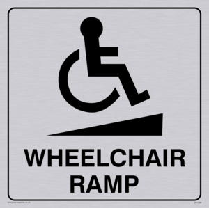DV1038: wheelchair ramp disability sign