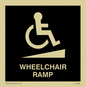 DV1039: wheelchair ramp disability sign