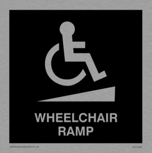 DV1039: wheelchair ramp disability sign