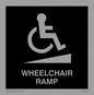 DV1039: wheelchair ramp disability sign