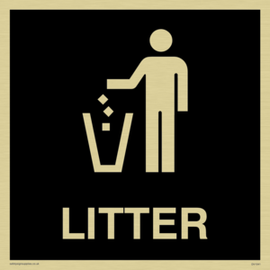 DV1041: litter sign
