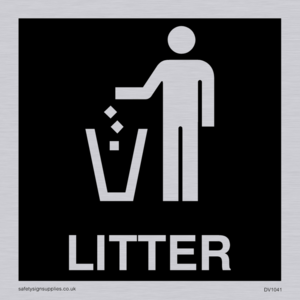 DV1041: litter sign