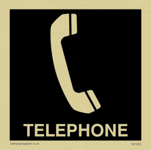 DV1043: telephone sign