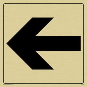 DV1050: straight arrow only sign