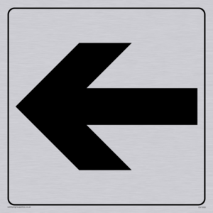 DV1050: straight arrow only sign