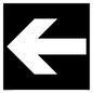 DV1051: straight arrow only sign