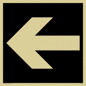DV1051: straight arrow only sign
