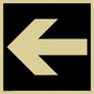 DV1051: straight arrow only sign