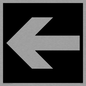 DV1051: straight arrow only sign