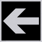DV1051: straight arrow only sign