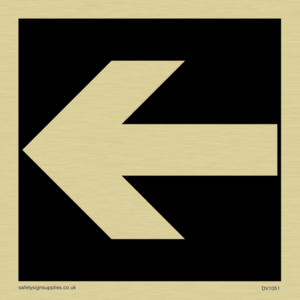 DV1051: straight arrow only sign