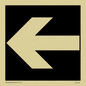 DV1051: straight arrow only sign