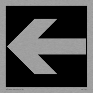 DV1051: straight arrow only sign