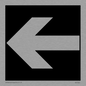 DV1051: straight arrow only sign