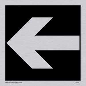 DV1051: straight arrow only sign