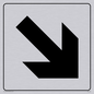 DV1052: diagonal arrow only sign