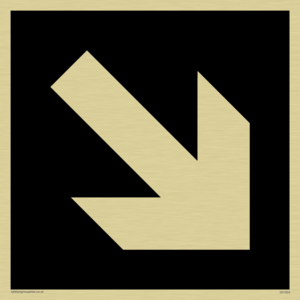 DV1053: diagonal arrow only sign