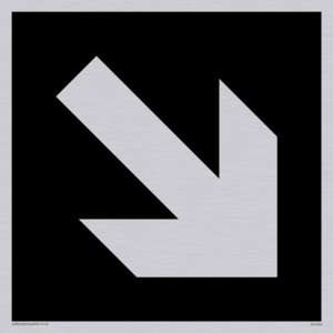 DV1053: diagonal arrow only sign