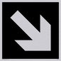 DV1053: diagonal arrow only sign