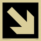 DV1053: diagonal arrow only sign